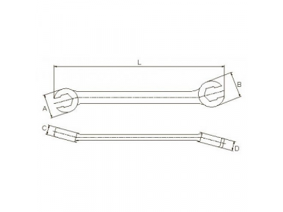 Ключ разрезной 19х21мм