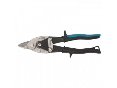 Ножницы по металлу "PIRANHA",230мм,прямой усил.рез (BULLDOG),сталь-СrMo,двухкомп.рук-ки //GROSS