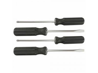 Набор отверток 4шт(SL5x100,6x100, PH1x100,2x100), углеродистая сталь, пластиковая рукоятка //SPARTA от SPARTA Набор отверток 4шт(SL5x100,6x100, PH1x100,2x100), углеродистая сталь, пластиковая рукоятка //SPARTA