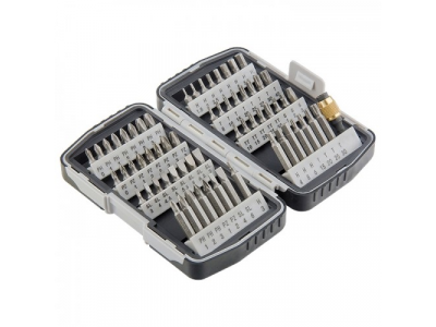 Набор бит,магнитный адаптер,CrV,в плат.боксе,64шт//MATRIX от MATRIX Набор бит,магнитный адаптер,CrV,в плат.боксе,64шт//MATRIX