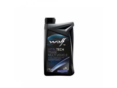 Трансмиссионное масло WOLF VITALTECH 75W80 MULTI VEHICLE 1L